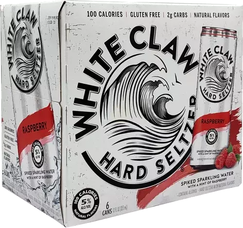 WHITE CLAW 6PK CAN RASPBERRY MIAMI LIQUOR WINE STORE