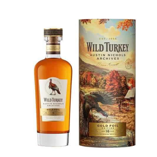 WILD TURKEY AUSTIN NICHOLS ARCHIVES, GOLD FOIL EDITION 750ML MIAMI LIQUOR WINE STORE