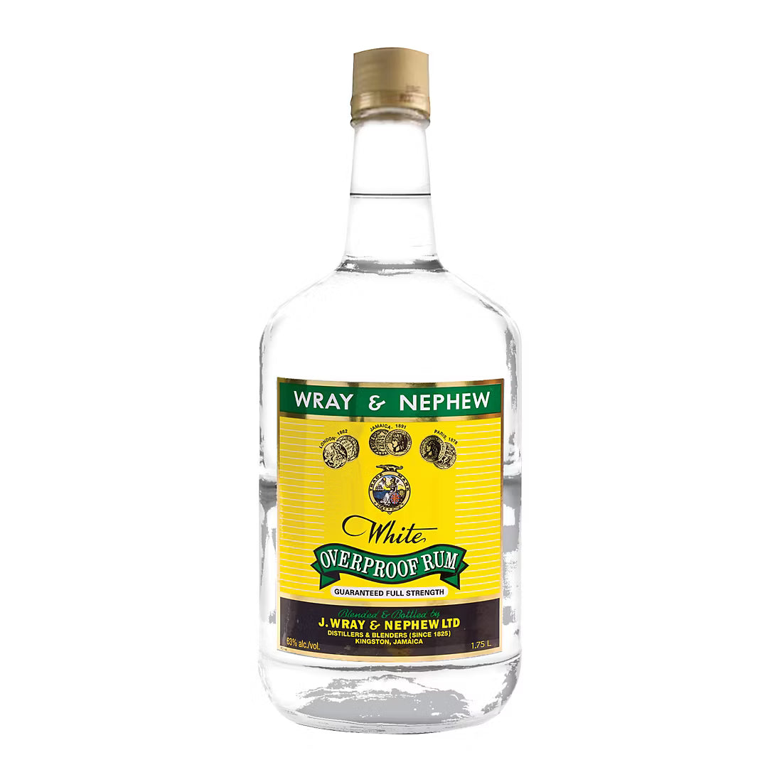 WRAY & NEPHEW WHITE OVERPROOF RUM 1.75L MIAMI LIQUOR WINE STORE