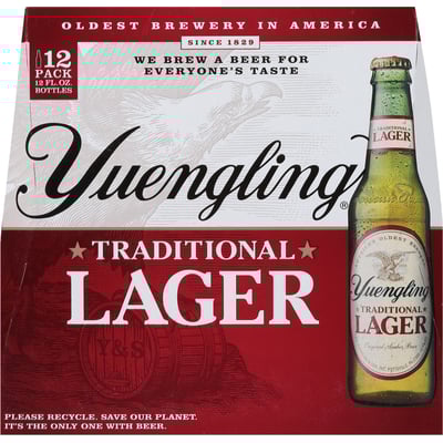 YUENGLING LAGER 12PK BOTTLE MIAMI LIQUOR WINE STORE