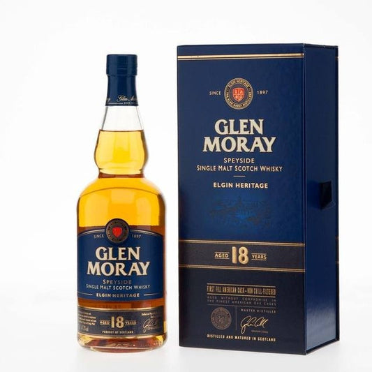 GLEN MORAY 18 YRS ELGIN HERITAGE SINGLE MALT SCOTCH WHISKY 750ML