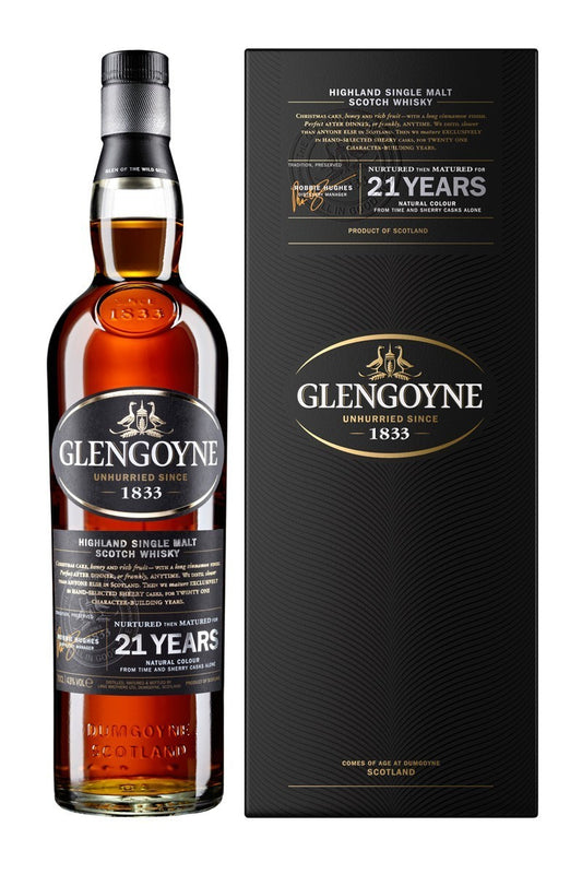 GLENGOYNE HIGHLAND  SINGLE MALT   21 YEARS 750ml