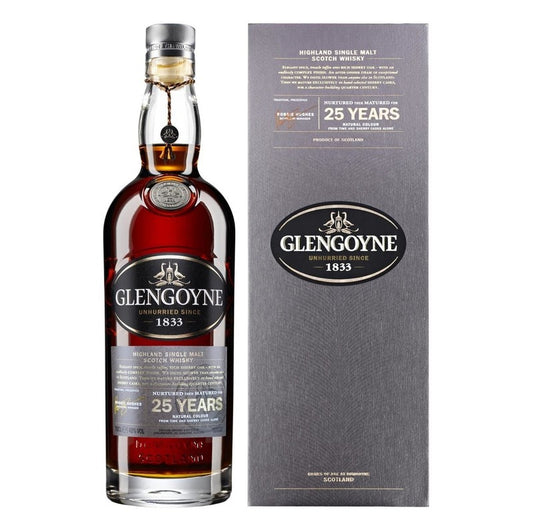 GLENGOYNE HIGHLAND  SINGLE MALT   25 YEARS 750ml