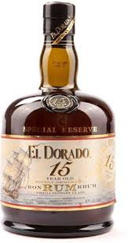 EL DORADO 15 YEARS RUM 750ML