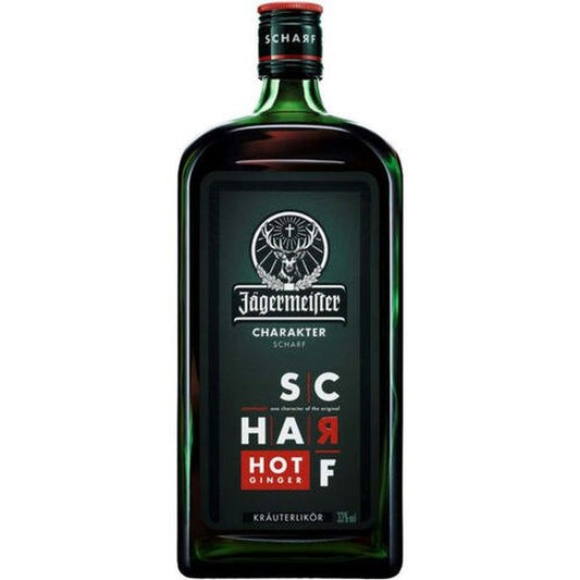 JAGERMEISTER SCHARF HOT GINGER GERMAN HERBAL LIQUEUR 750ML