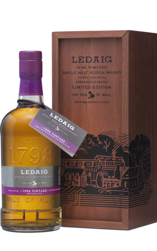 LEDAIG 18 YRS SHERRY OAK FINISH SINGLE MALT SCOTH 750ML
