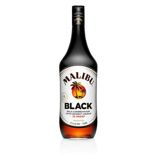 MALIBU BLACK RUM 750ML