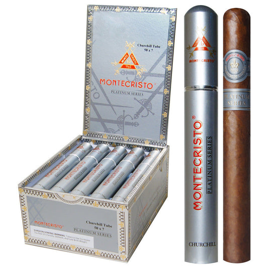 MONTECRISTO PLATINUM CHURCHILL TUBE CIGAR