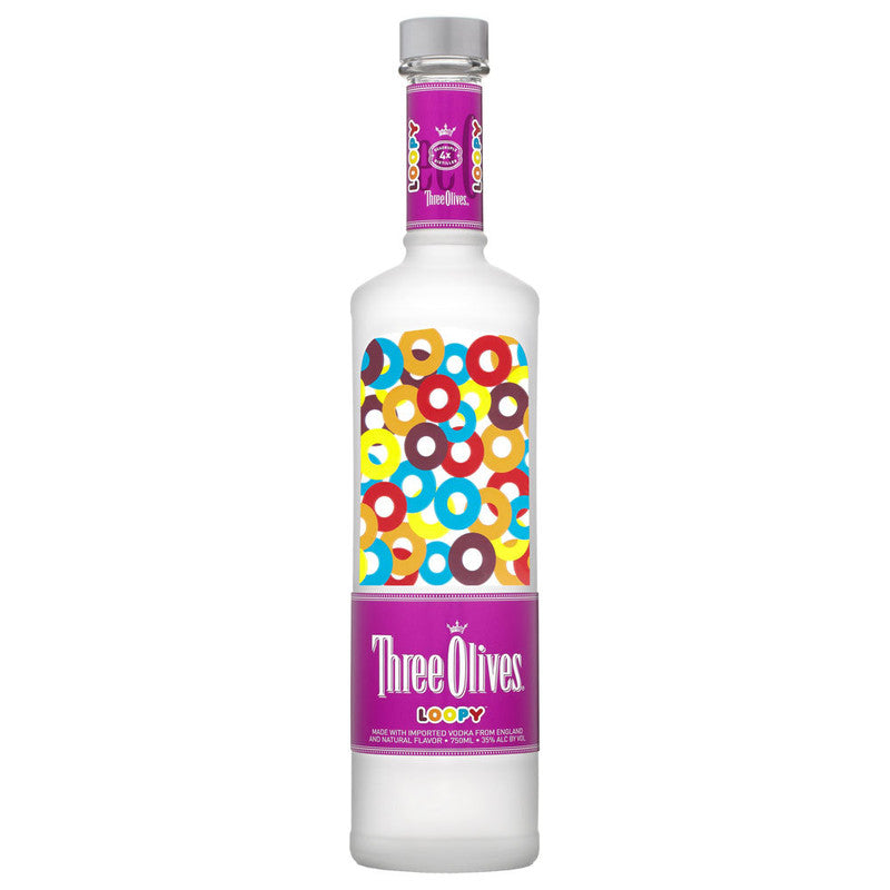 THREE OLIVES LOOPY VODKA 750ML
