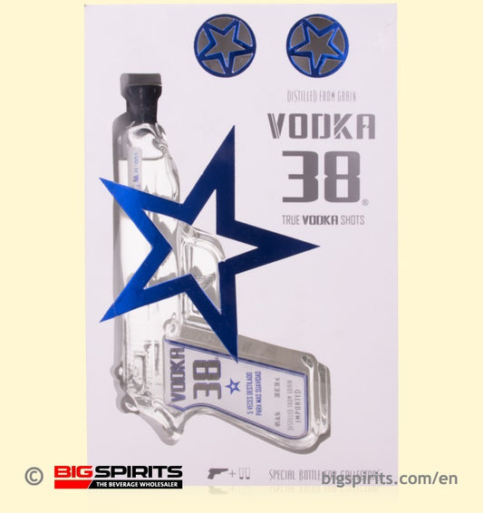 VODKA 38 GLASS PISTOL 200ML